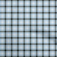 thumbnail image 1 of oneOone Silk Tabby Light Blue Fabric Check Dress Material Fabric Print Fabric By The Yard 42 Inch Wide, 1 of 4
