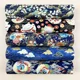 thumbnail image 1 of 5pcs Dark Floral Pattern 100%Cotton Fabric Set 20*25cm(7.9*9.8inches) For DIY Clothing Materials Set Gong Bohan unisex, 1 of 1