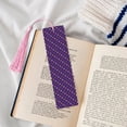 thumbnail image 4 of Kdxio Purple Mardi Gras Print Metal Tassel Bookmarks,Perfect Gift for Art Lovers and Bookworms Metal Bookmarks for Women, 4 of 8