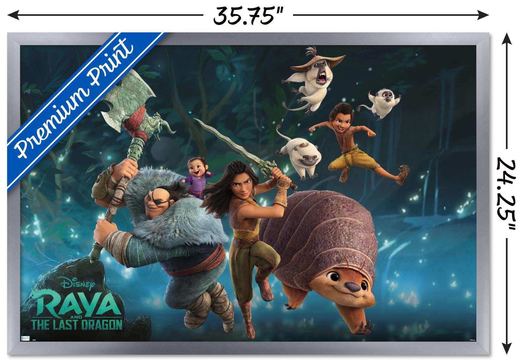 Disney Raya and the Last Dragon - Group Wall Poster, 22.375" x 34", Framed