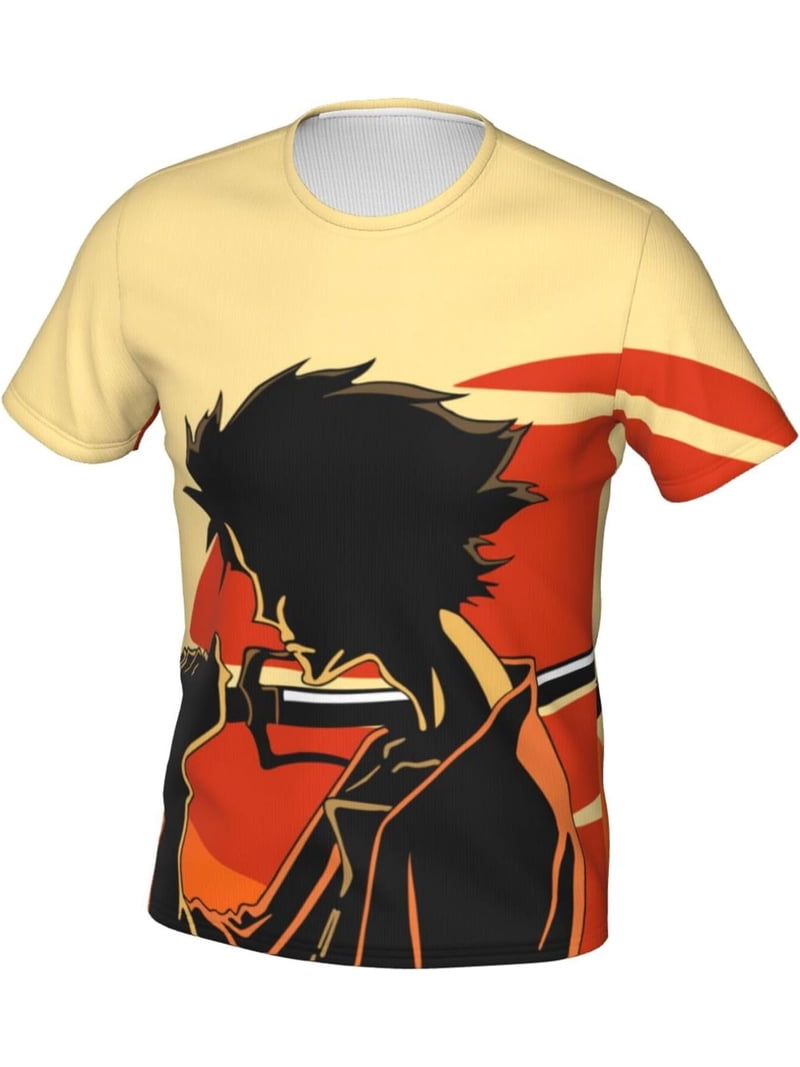 Anime Samurai Champloo Shirt Short Sleeve Cosplay T-Shirts Crew 