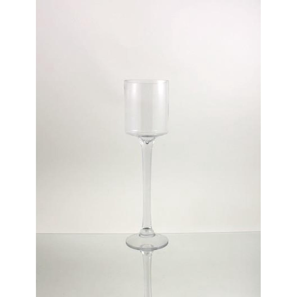 Tall Glass Cup Candle Holder Table Centerpiece, 18Inch