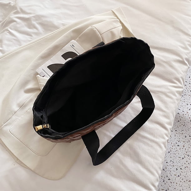 Bolsa de hombro con cremallera de color sólido para mujer para las axilas de compras de gran capacidad para mujer Ndcxsfigh Para Estrenar