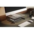 thumbnail image 5 of Incipio Monitor Riser Stand, Ergonomic Desk Shelf with Ventilated Surface & Non-Slip Legs, Space-Saving Computer Monitor Stand for Office, Home & Gaming Setup-Black, 5 of 13