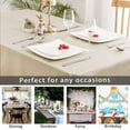 thumbnail image 7 of Hiasan PVC Rectangle Tablecloth - 100% Waterproof Oilproof Stain Resistant Wipeable Vinyl Table Cloth for Kitchen Dining and Outdoor Picnic, 54 x 80 Inch, Beige, 7 of 7