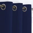 thumbnail image 4 of Cortinas Blackout MELOCOTTON HOGAR 275cm Ancho 215cm Largo 2 paneles 100% Microfibra Poliéster marino, 4 of 8