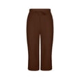 thumbnail image 3 of yillto Cotton Linen Capri Pant for Womens Wide Leg Palazzo Lounge Capris Pants Summer Loose Lounge Trousers, 3 of 7