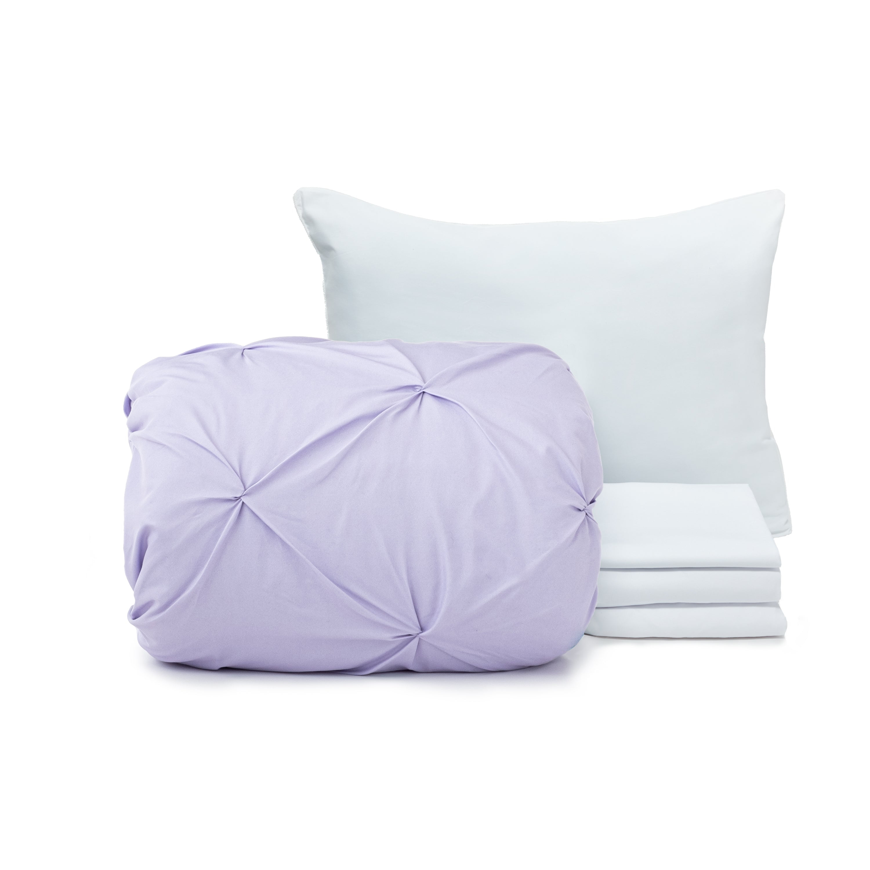 The Basic Dorm Essentials Value Pack in Orla Purple, 5Piece Twin XL