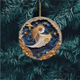 thumbnail image 1 of onlyliua ¡ ¡Promoción de Temporada! Colgante Navideño Misterioso Azul Marino y Dorado 8 Cm/3,14 Pulgadas, Acrílico Navideño, 1 of 5
