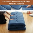 thumbnail image 7 of Twin/Full/Queen Size Floor Futon Mattress, 3" Thicken Roll Up Daybed Futon, Portable & Foldable Tatami Mat for Sofa Lounger, Camping, Dormitory, Yoga Sleep Nap Meditation, 7 of 7