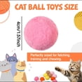 thumbnail image 3 of Cat Toys Balls, 1.6inDiameter, Plush, Cat Pom Pom Balls, Indoor Cat Toys, Soft Play, Cat Enrichment, Mixed Colors, Random Assortment, 20 Pc, 3 of 6