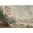 thumbnail image 2 of Erik Pauelsen 24x18 Gold Ornate Framed and Double Matted Museum Art Print Titled - Norwegian Landscape (1787 - 1788), 2 of 4