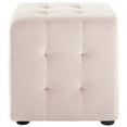 thumbnail image 6 of Modway Contour Tufted Cube Performance Velvet Ottoman in Pink, 6 of 6