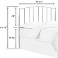 thumbnail image 5 of Bowery Hill Modern Metal Full Queen Spindle Headboard in Powder-Coated Black, 5 of 5