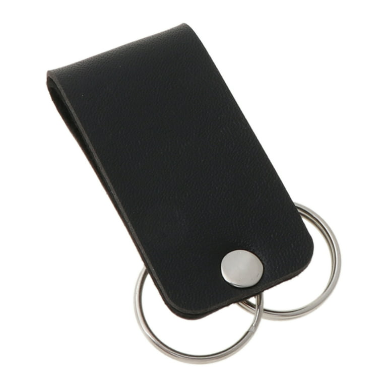 ✪ Men Leather Belt Loop Keychain Detachable Clips Belt Key Ring Key Holder  Jewelry 