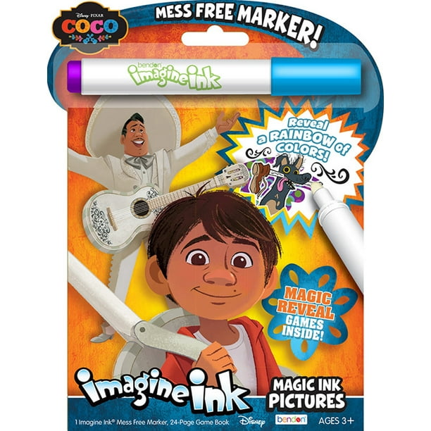 Disney Pixar Coco 24 Page Imagine Ink Magic Pictures Activity Book Walmart Com