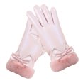 thumbnail image 2 of Zhaomeidaxi Outdoor Gloves, Riding Gloves, Women's Warmth, Multi-color, a Variety of Winter Thickening and Velvet Windproof Warmth, Easy to Touch the Screen Pink2, 2 of 9