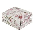 thumbnail image 4 of Floral King Comforter with Sheets Set - 7-Piece Pink Bed in a Bag Set, 4 of 7