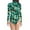 Green, variant on Women Mermaid One Piece Swimsuit Long Sleeve Rash Guard Bathing Suit UPF 50+
