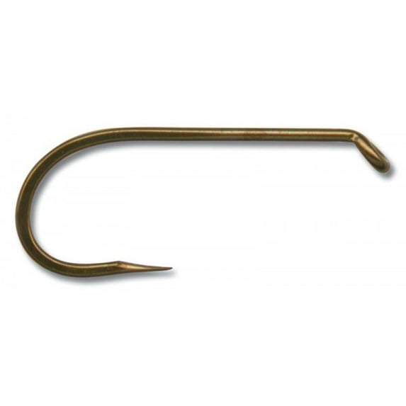 Mustad R50XNP Dry Fly Hook, 94845, Barbless, Standard, Forged, Down Eye - Bronze - 50 Per Pack