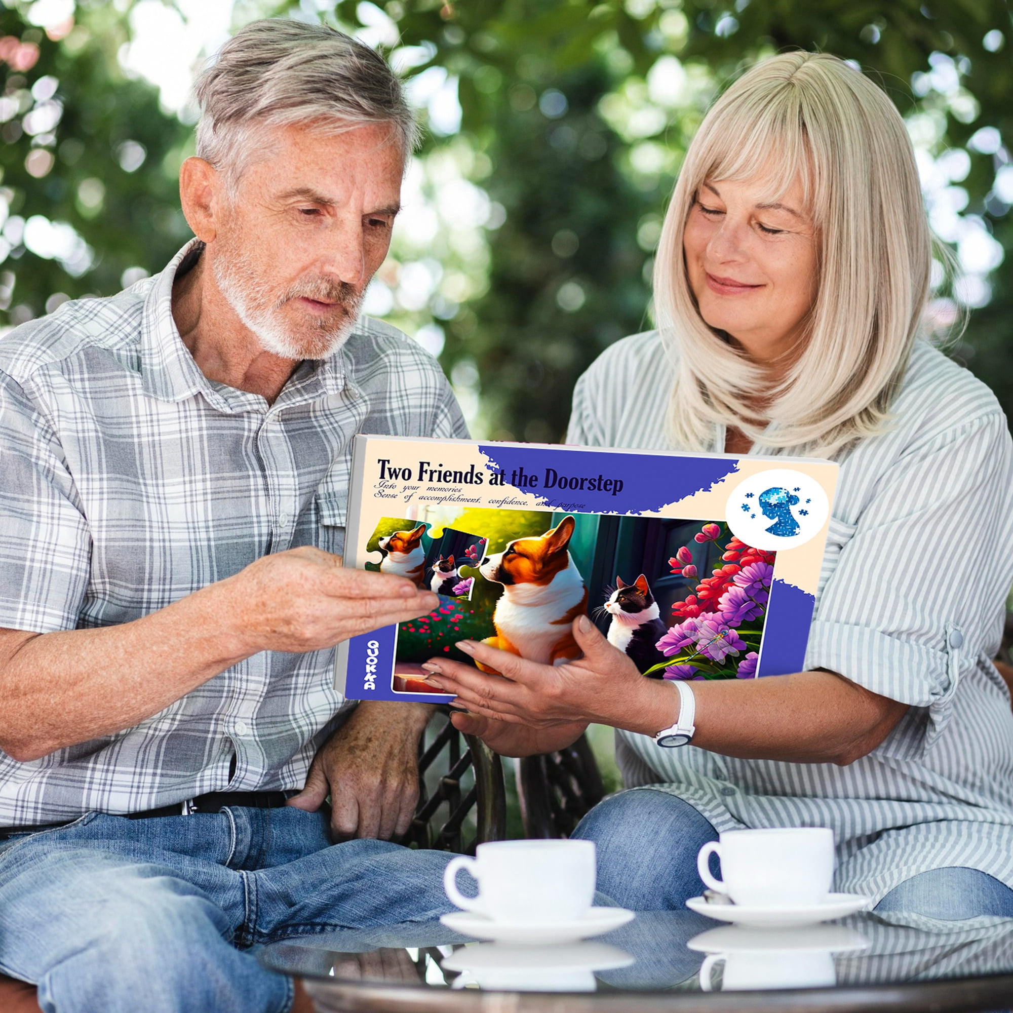 Quokka 100 Piece Dementia Puzzles for Seniors – 3 Set Large Piece Jigsaw Activities with Beavers, Cats and Dog