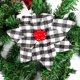 thumbnail image 5 of 5x tela escocesa de Navidad Artificial flor árbol colgante fiesta de Navidad decoración del hogar, 5 of 5