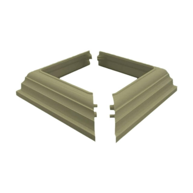 Faldón de poste de cerca de vinilo, soporte para postes de cerca de 4 x 4 pulgadas, funda para postes, cubierta de base para barandillas de escalera