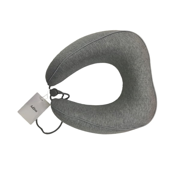 AdJoz U-shaped pillows, Adult Cozy Soft Microfiber Neck Pillow for Travel, Grey
