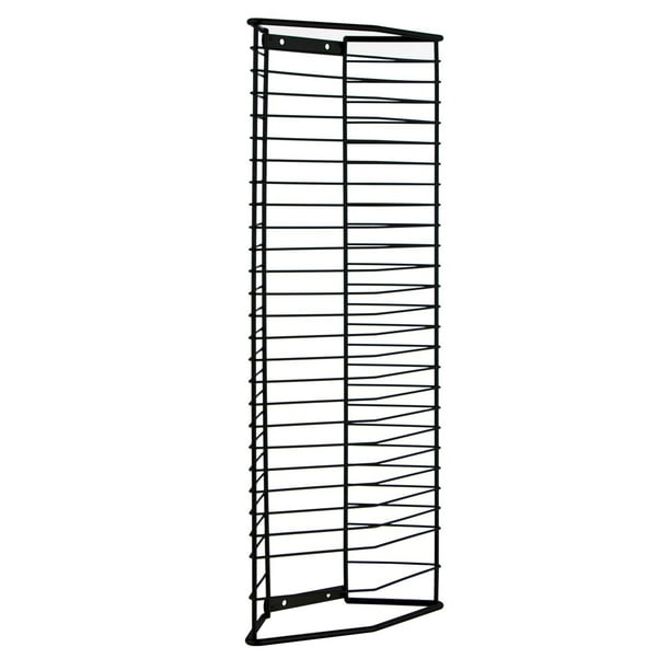 Atlantic Onyx DVD Storage Rack Tower (28 DVDs, 28 BluRays), Black