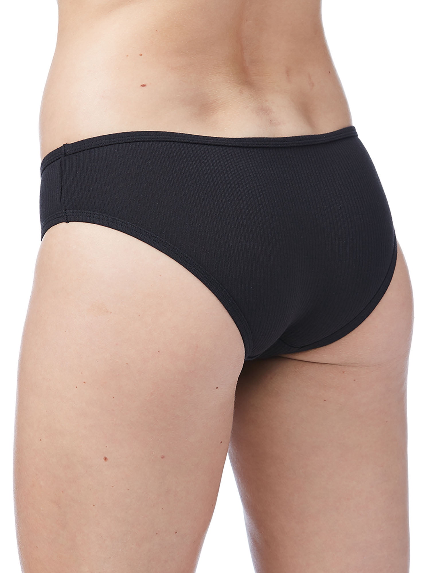 No Boundaries Women's Cotton Jersey Cheeky Panties, 5-Pack