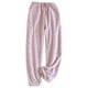 thumbnail image 1 of Pantalones de pijama de franela cálidos de invierno para mujer - Cintura elástica ajustable, ropa informal para estar por casa, M-XL, 40-75 kg, 1 of 4