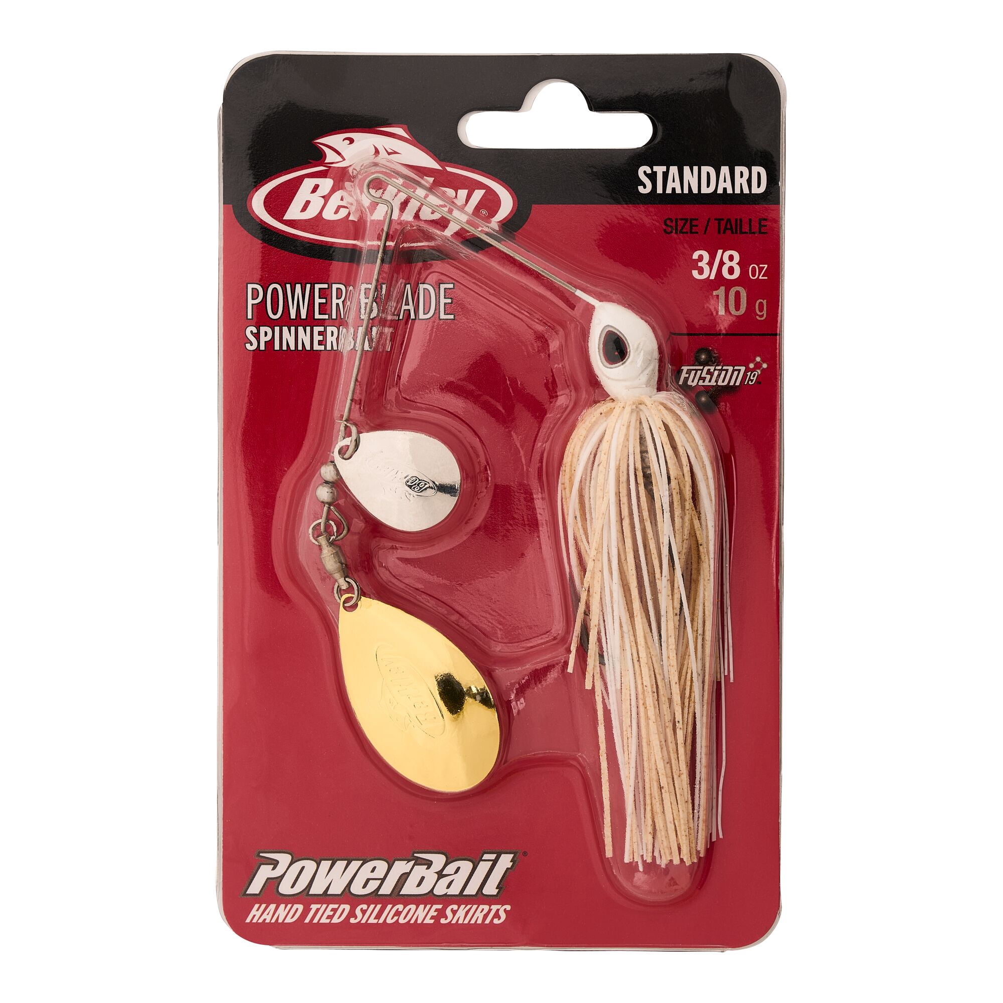 Berkley Power® Blade Standard, Spinnerbaits, White/Silver + Gold (1 Count)