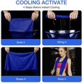 thumbnail image 5 of Cooling Towel 4 Pack Instant Relief Microfiber Cool Towels, 5 of 5