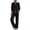 Black, variant on Womens Track Suits Waffle Knit Casual Lounge Set 2 Piece Long Sleeve Top and Pants Sets for Sport Work Out M