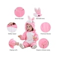 thumbnail image 2 of Pelele de bebé Unisex, mono de franela de invierno y otoño, trajes de Cosplay de animales, conejo oso de fresa vestir, 2 of 5