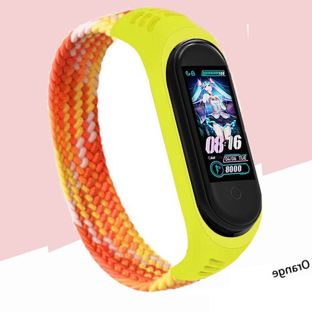 Correa de reloj trenzada de nailon para xiaomi Mi band 4 y 3, pulsera de reloj NFC, Correa de regalo para Mi band 7, 6 y 5