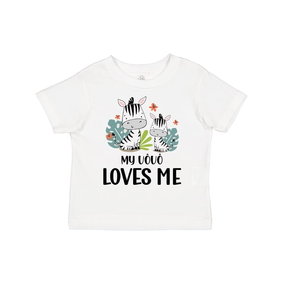 Inktastic Zebra My Vovo Loves Me Boys or Girls Toddler T-Shirt