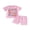 Pink, variant on BemeyourBBs Toddler Baby Girl Back To School Outfit 4 5 6 7 8 9 10 Years Pre Kindergarten Outfit Baby Girl Summer Good Say I'm Ready for Pre-K Clothes Short Sleeve T Shirt Top and Pockets Shorts Set