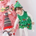 thumbnail image 5 of Christmas Tree Kids Girl Dress Little Girl Christmas Dress Sleeveless Christmas Tree Dress Christmas Clothes for Girls Festive Dress Outfit 6-7 Years, 5 of 9
