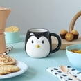 thumbnail image 2 of ShenMo Penguin mug penguin head capacity 360 ml ceramic mug, 2 of 4