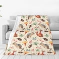 thumbnail image 4 of Salouo Autumn Forest Animals Print Bed Blankets,Flannel Blanket Comfortable Air Conditioning Blanket Lightweight Blanket for Sofa Bed Travel & Couch -40"x30", 4 of 8