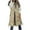 Beige, variant on 2025 Long Puffer Vest Women Sleeveless Zip up Padded Quilted Vest Winter Thicken Warm Down Coats S-2XL