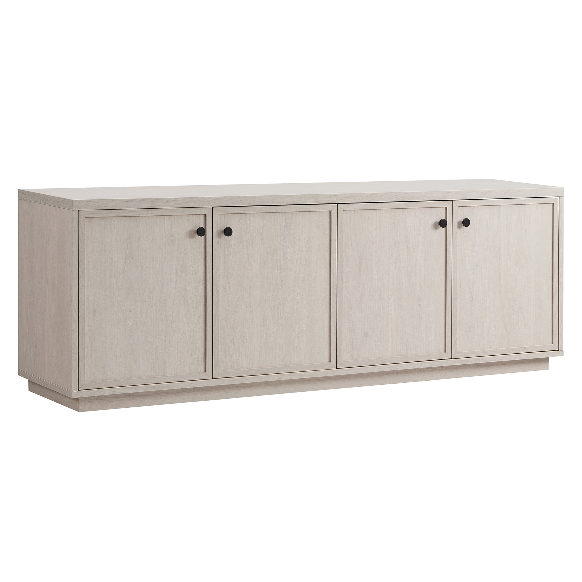Evelyn&Zoe Ormond Rectangular TV Stand for TV's up to 75", Alder White