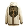 thumbnail image 2 of Bysome Boys Sweatshirts Graphic Print Long Sleeve Hooded Shirts Autumn Halloween Comfortable Boys Hoodies Size 2-3 Years Beige, 2 of 3