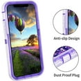 thumbnail image 6 of Entronix iPhone 12/12 Pro Heavy Duty Glitter Case for Girls Women Liquid Bling Sparkle Shining Glitter Luxury Shockproof Quicksand Soft TPU Cover for iPhone 12/12 Pro 6.1" Purple, 6 of 9