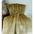 thumbnail image 4 of Plutus Tissavel Taupe Faux Fur Handmade Throw/Blanket-Color:Taupe,Size:114"W x 120"L, 4 of 4