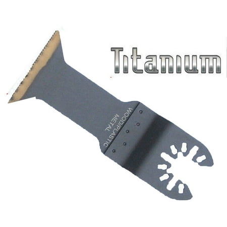 

MTP ® Titanium Bi-metal Quick Release Arbor Universal Fit Multi Tool Oscillating Multitool Wood Saw Blade for Craftsman Rockwell Hyperlock Porter Cable Black & Decker Dewalt Fein Bosch