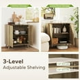 thumbnail image 4 of HOMCOM 55" Modern Sideboard Buffet Cabinet with Storage 2 Fluted Doors Oak, 4 of 9