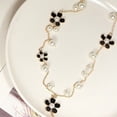 thumbnail image 7 of UDIYO Women's Fashion Korean Style Faux Pearl Flowers Long Necklace Sweater Chain, 7 of 7