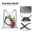 thumbnail image 3 of Pofeuu Minions for Water-Resistant 210D Drawstring Bag Compact Foldable Design Gym Yoga Travel Essentials Lightweight Carryall-Small, 3 of 5